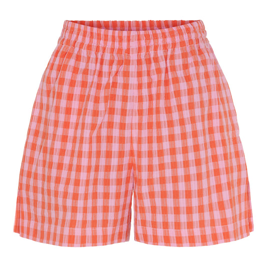 Ellie Shorts / Red Rose Check